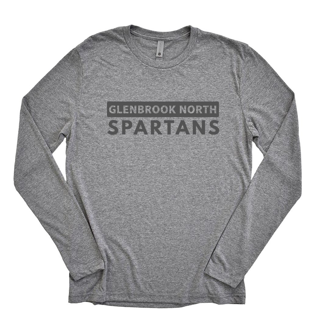 Spartans ~ Triblend Long Sleeve T-Shirt ~ Glenbrook North High School