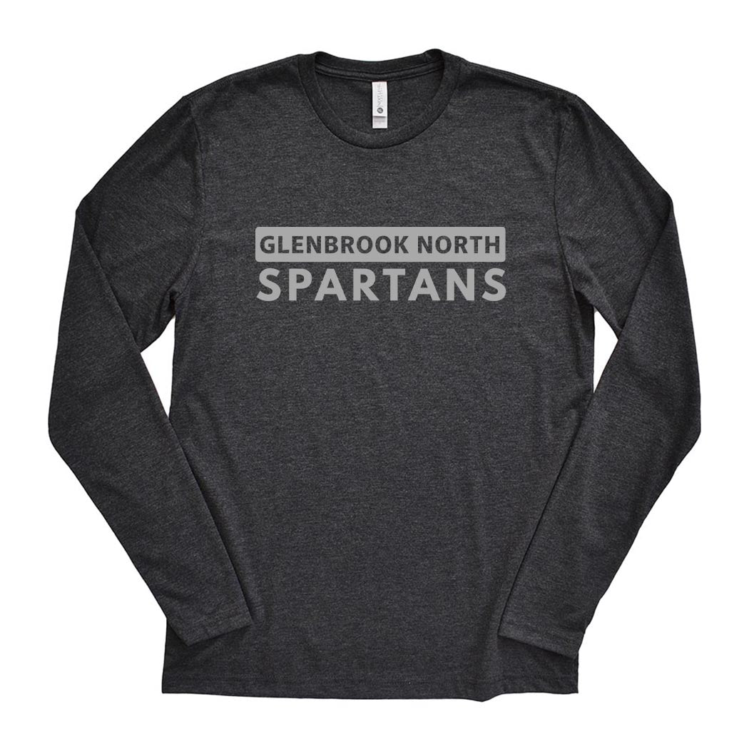 Spartans ~ Triblend Long Sleeve T-Shirt ~ Glenbrook North High School