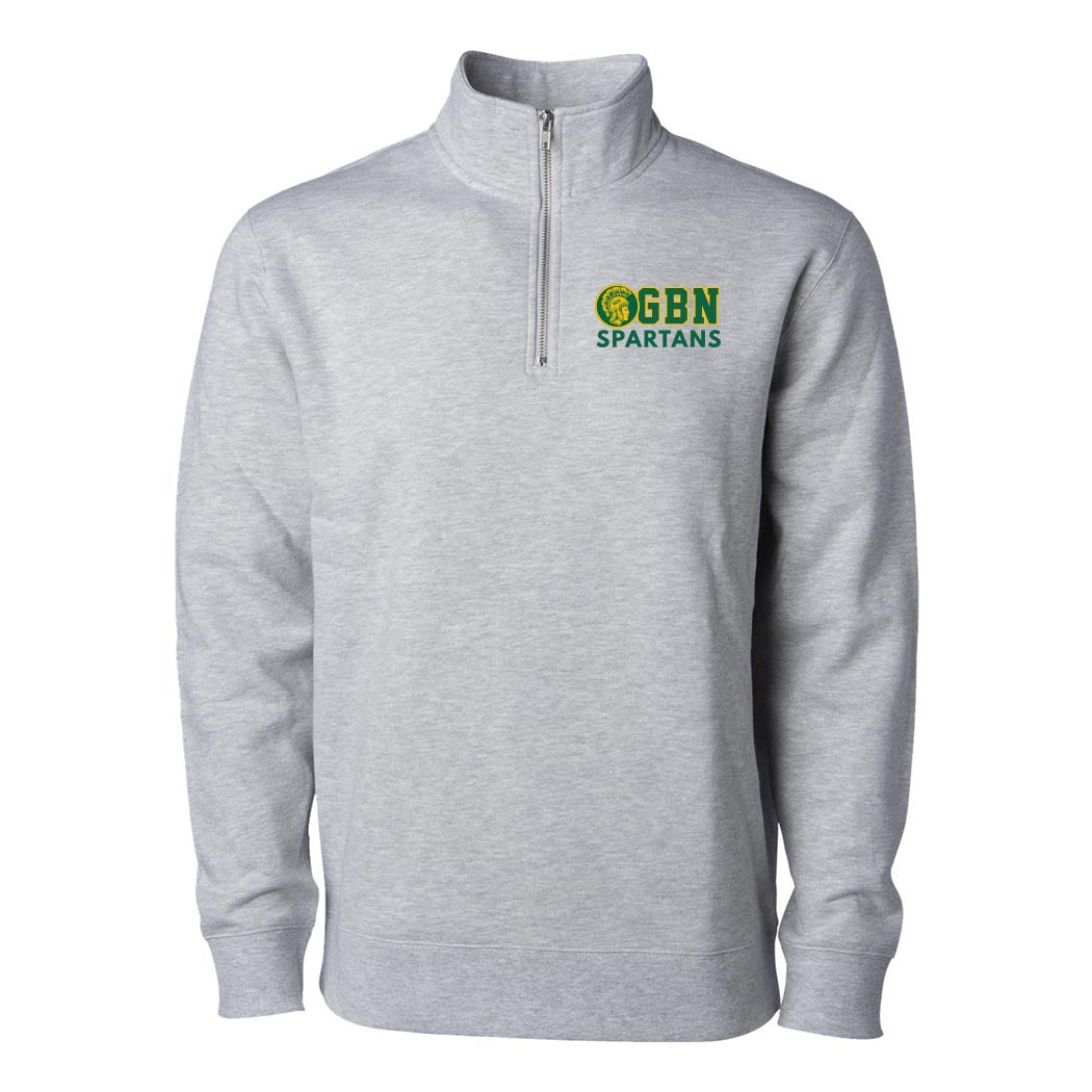 Spartans Mascot ~ Quarter Zip Sweatshirt ~ Glenbrook North High School