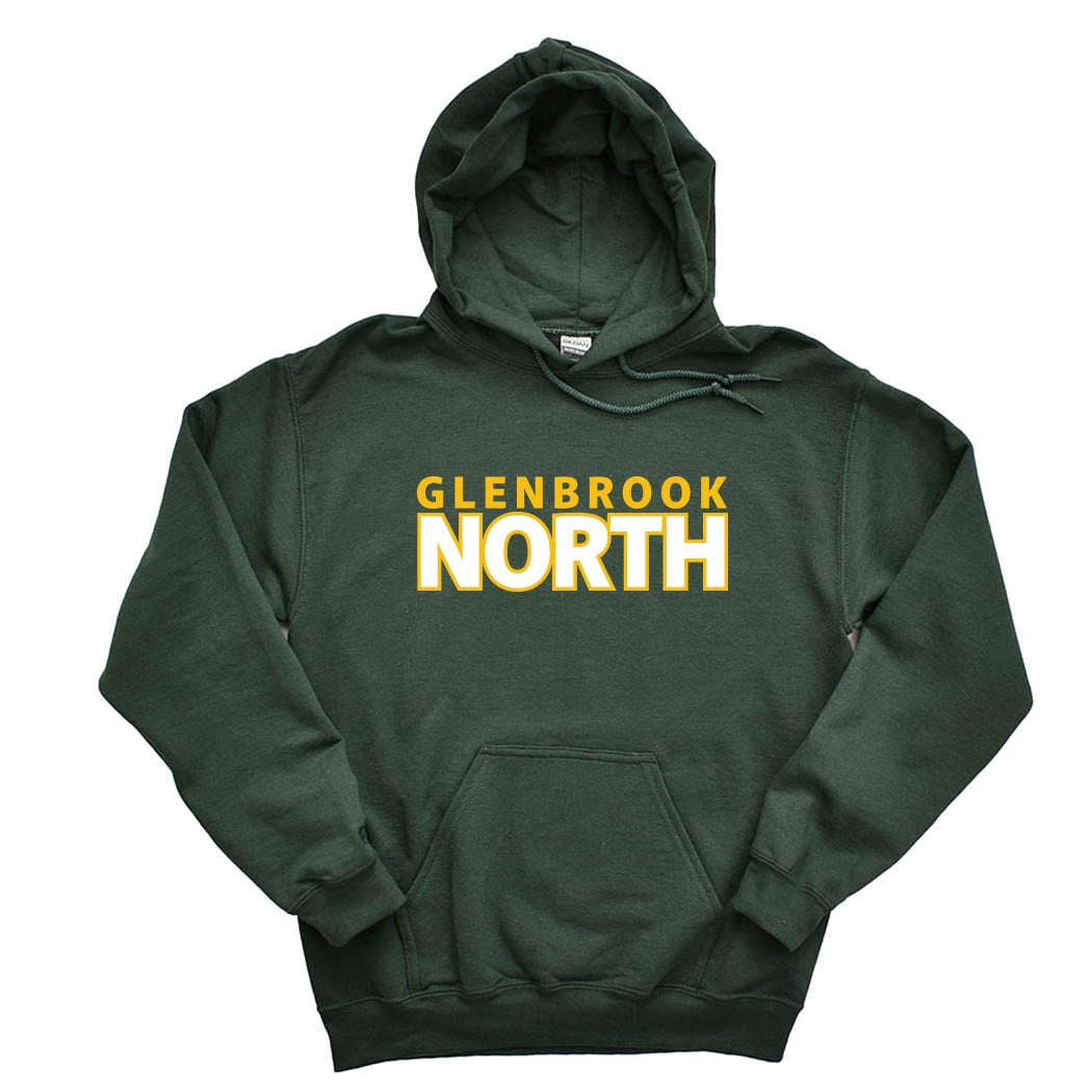 Stacked ~ Gildan Hoodie ~ Glenbrook North High School