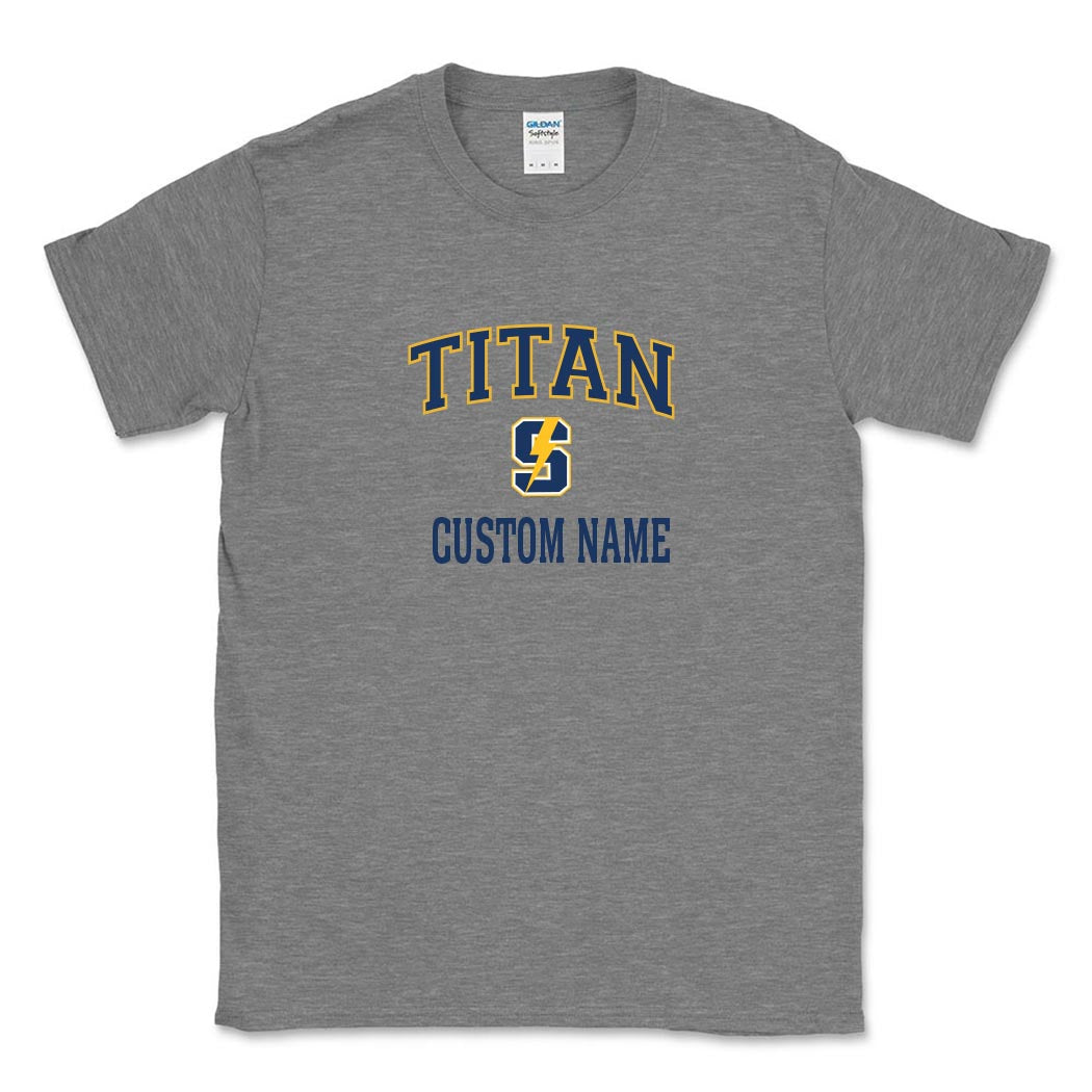 TITANS CUSTOM NAME TEE ~ GLENBROOK SOUTH ~ youth & adult ~ classic unisex fit