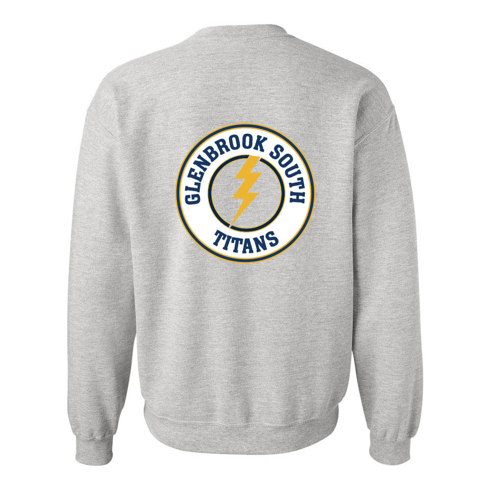 GBS Circle Bolt ~ Crewneck Sweatshirt ~ Glenbrook South High School Booster Club