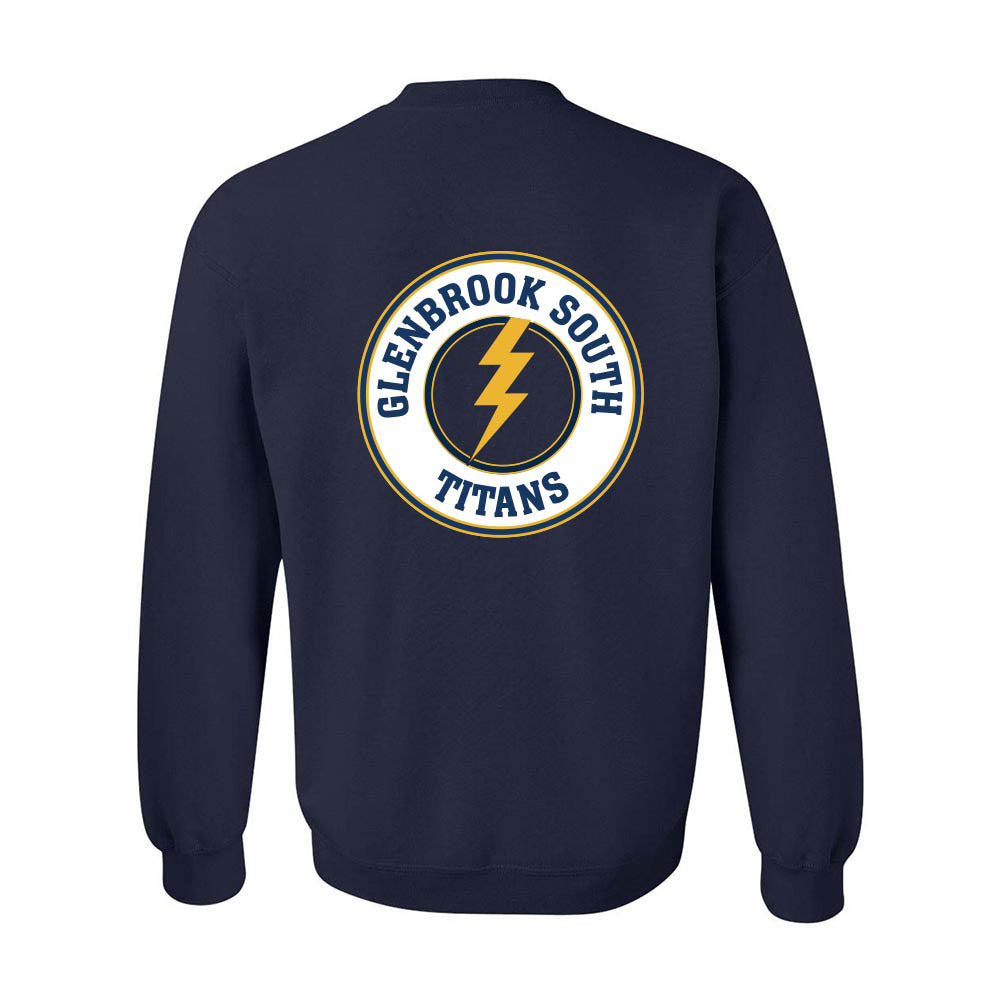 GBS Circle Bolt ~ Crewneck Sweatshirt ~ Glenbrook South High School Booster Club