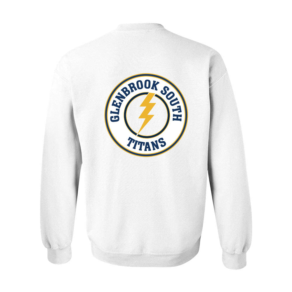 GBS Circle Bolt ~ Crewneck Sweatshirt ~ Glenbrook South High School Booster Club