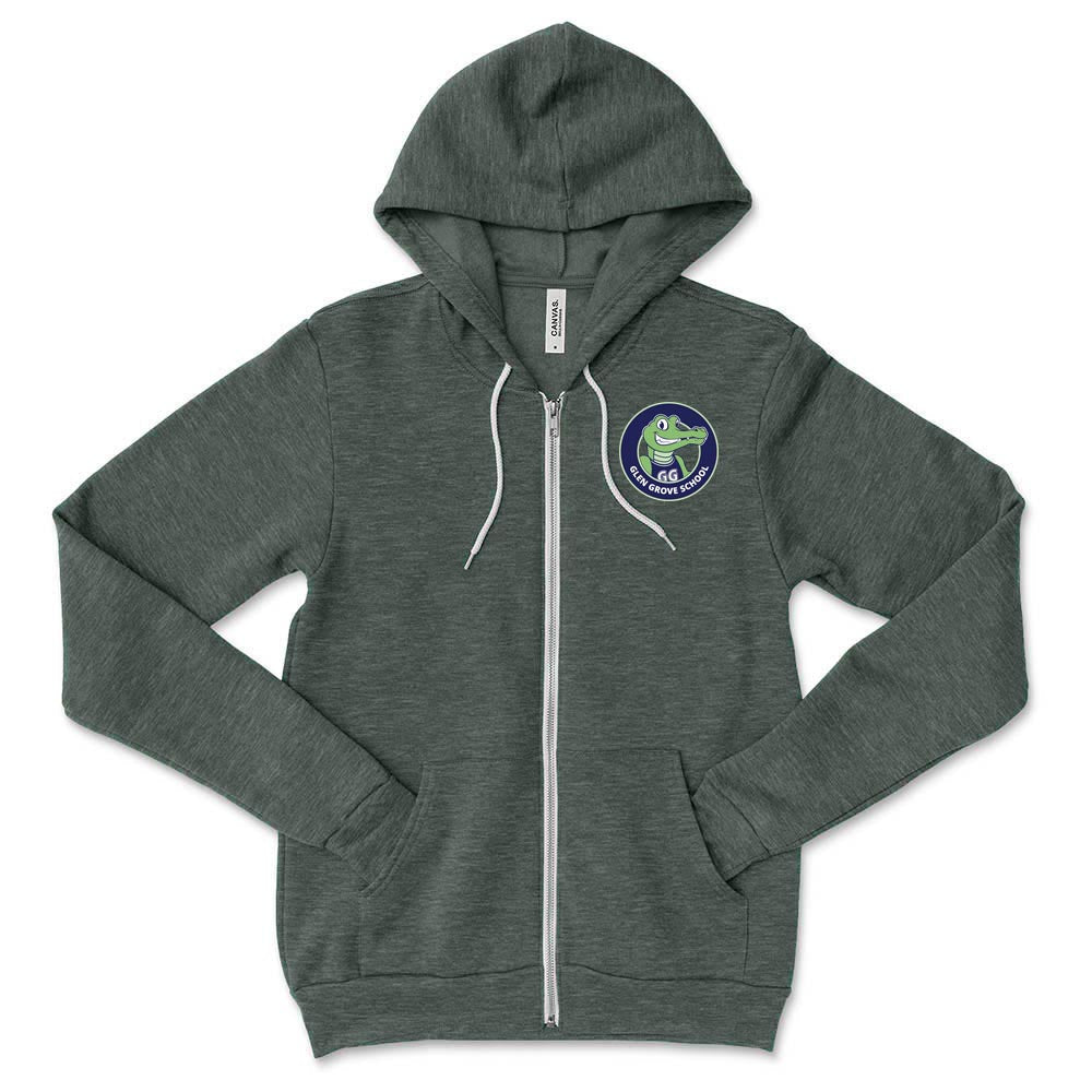 School Logo ~ Zip Hoodie ~ Glen Grove Elementary School