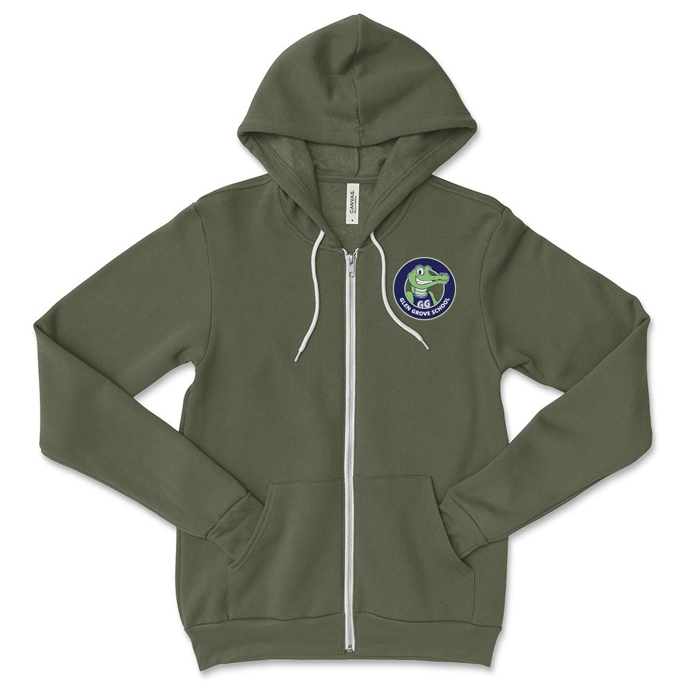 School Logo ~ Zip Hoodie ~ Glen Grove Elementary School