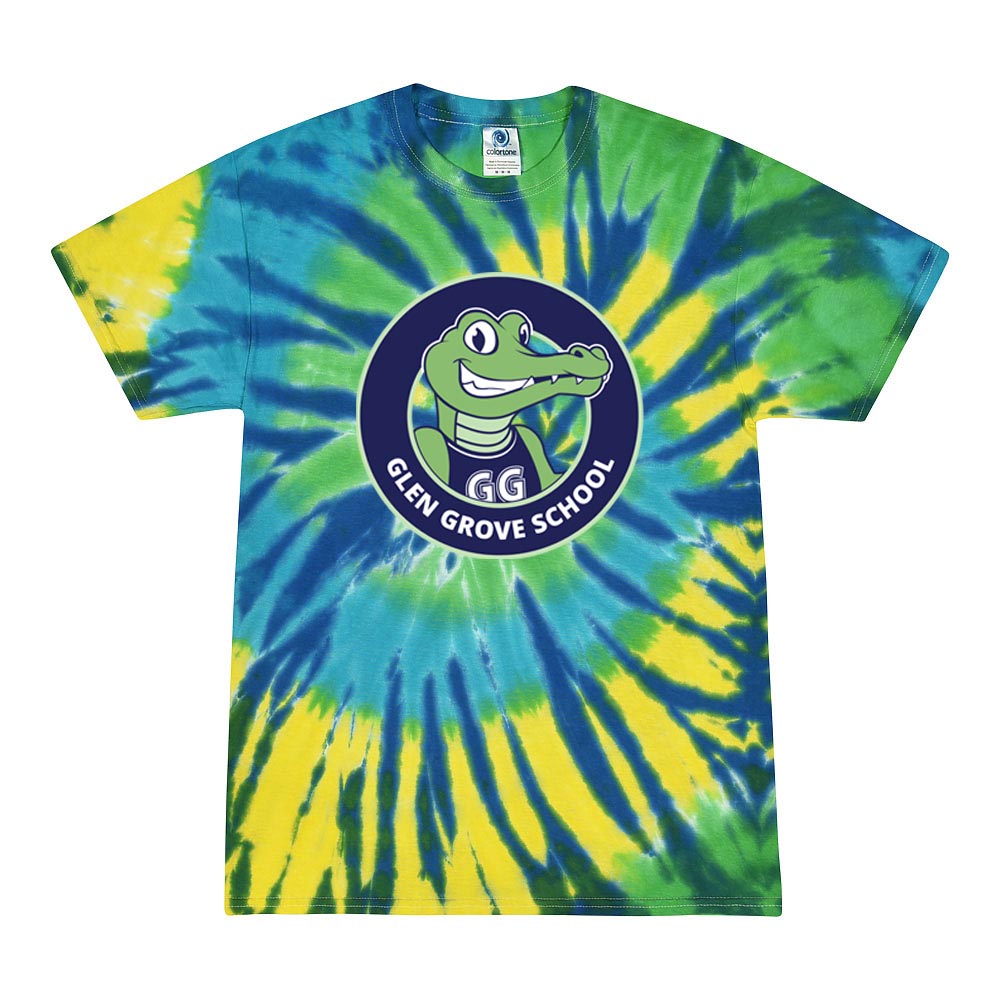 School Logo ~ Tie-Dye T-Shirt ~ Glen Grove Elementary School