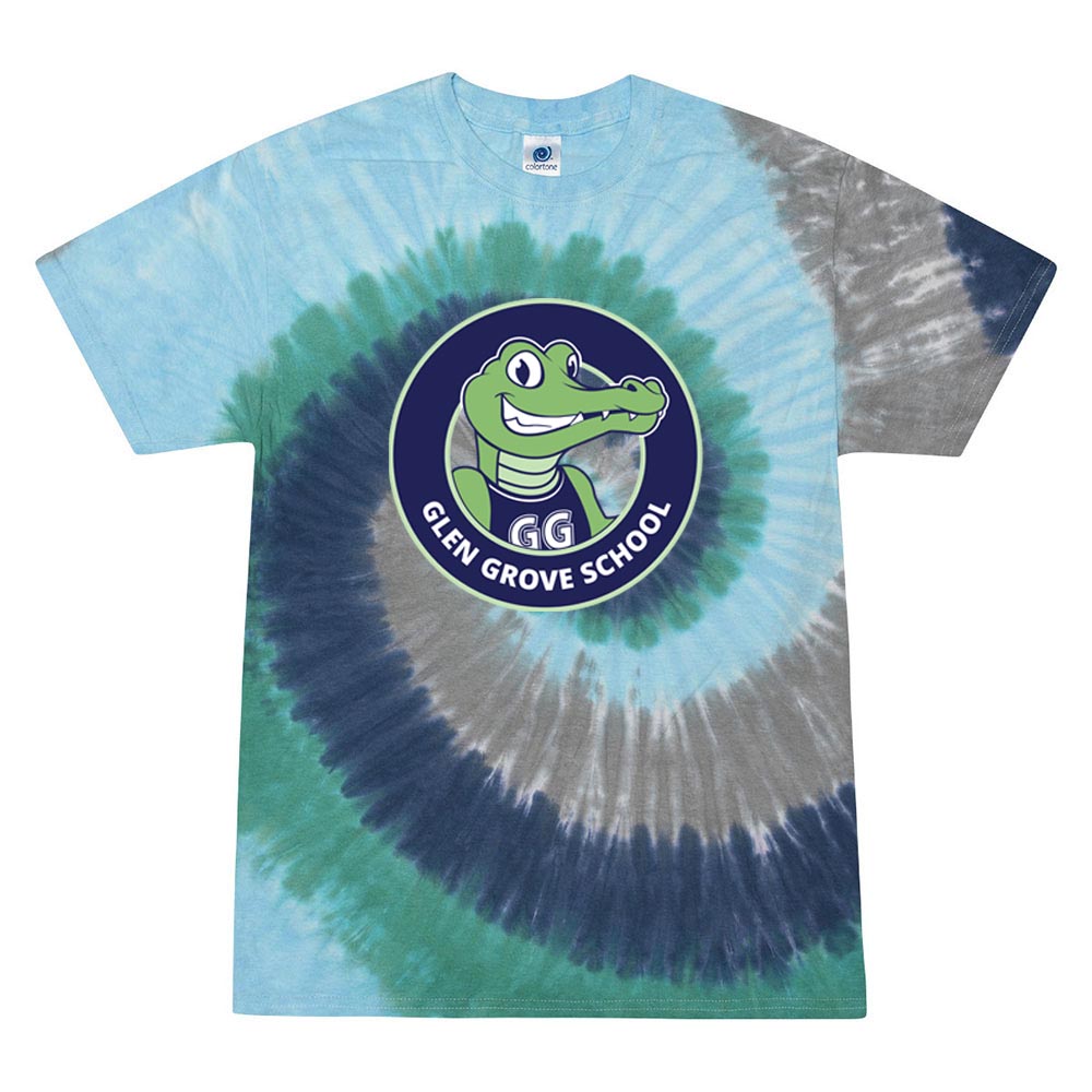 School Logo ~ Tie-Dye T-Shirt ~ Glen Grove Elementary School