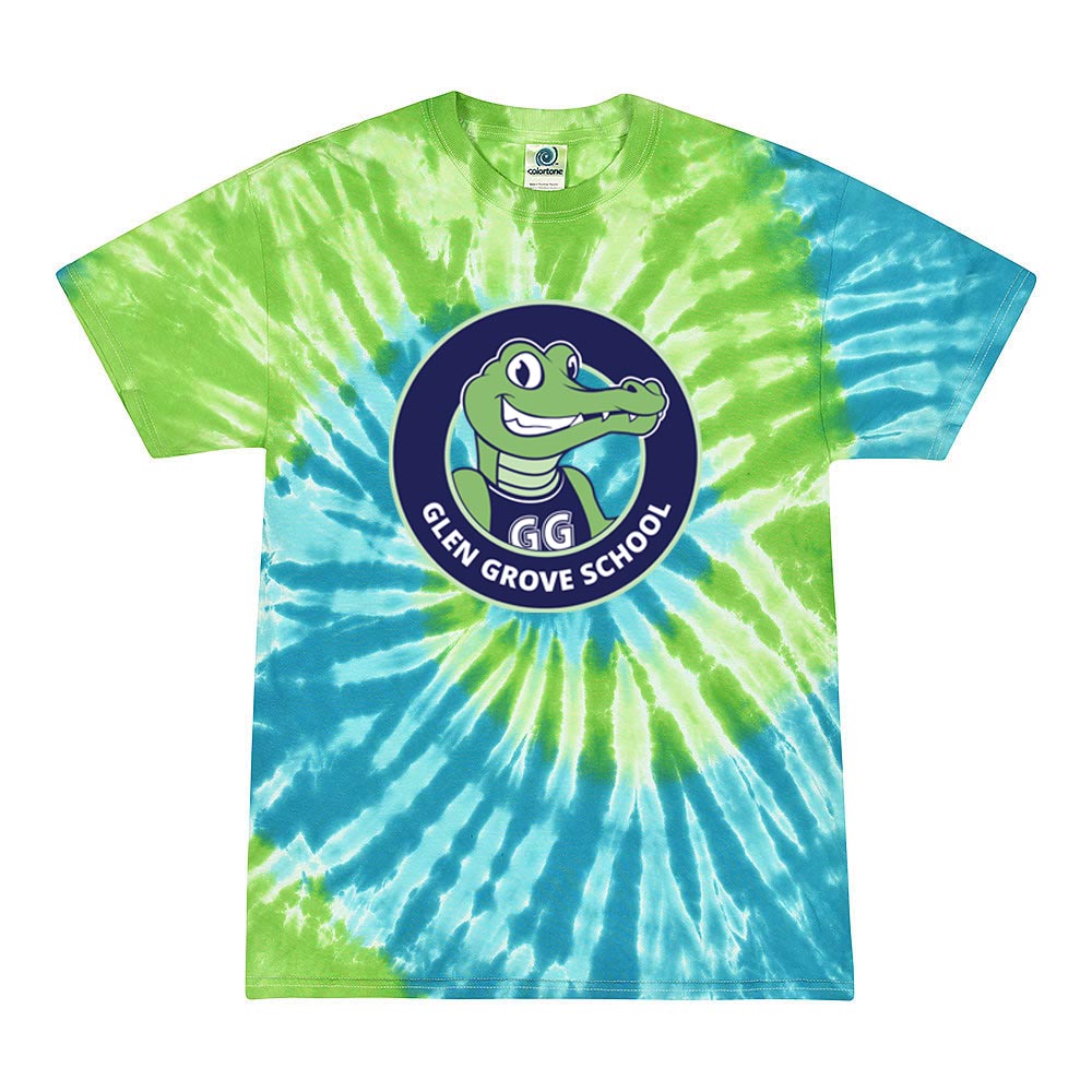 School Logo ~ Tie-Dye T-Shirt ~ Glen Grove Elementary School