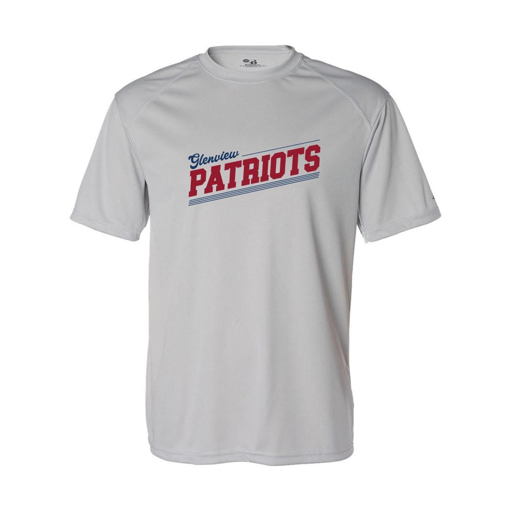 Retro Script Lions ~ Crewneck Sweatshirt ~ Skokie & Washburne Schools-sport grey