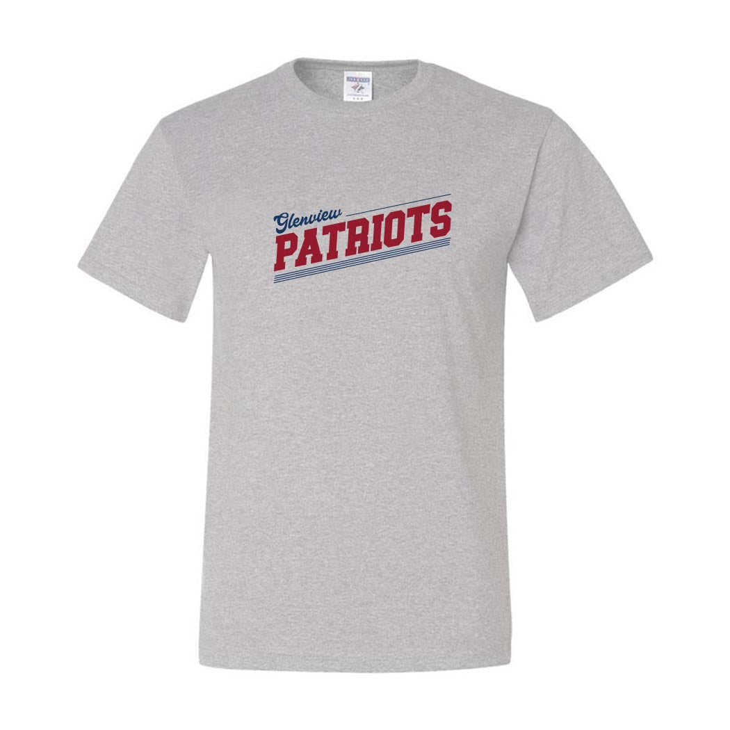 Slantline Patriots ~ 50/50 T-Shirt ~ Glenview Patriots