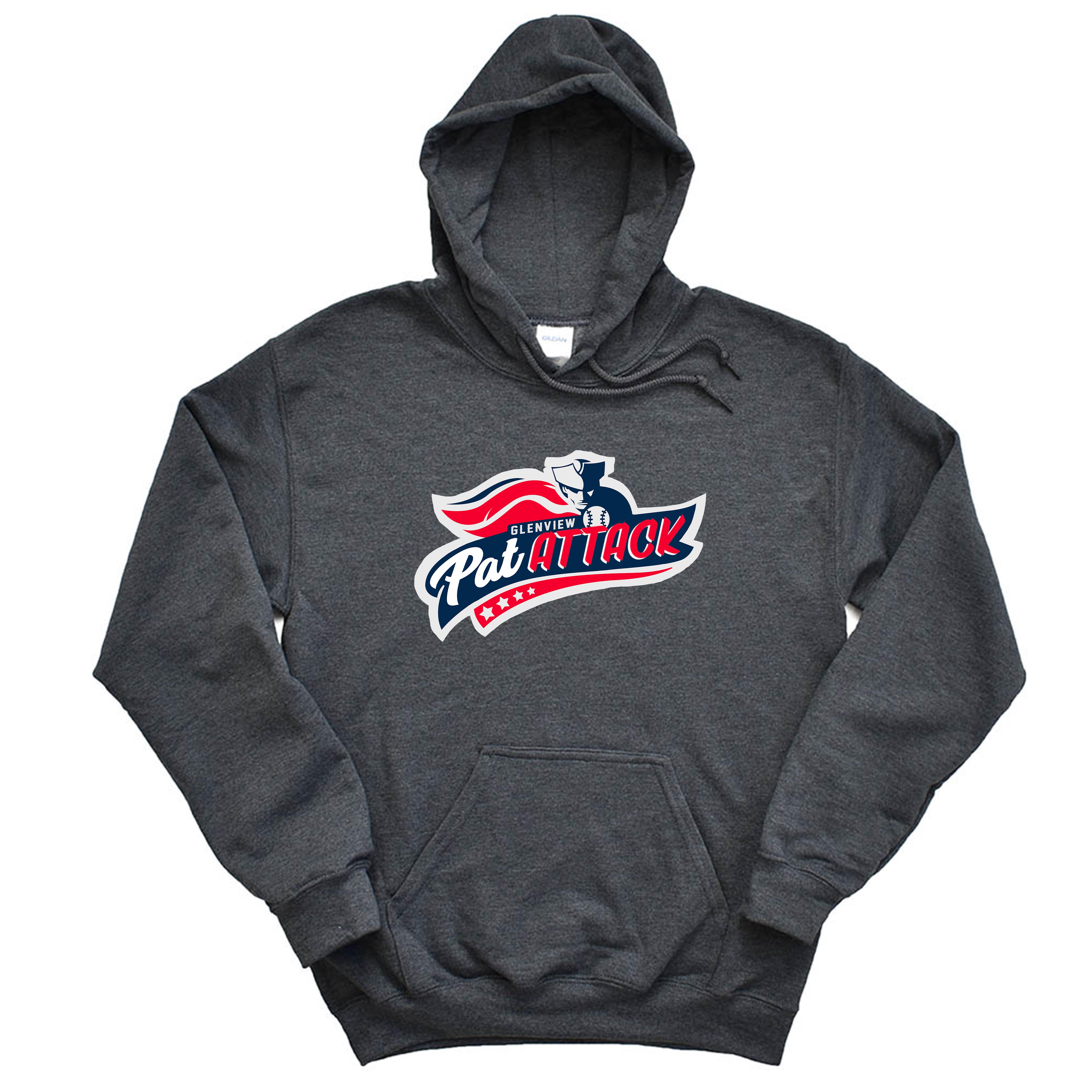 PAT ATTACK HOODIE ~ GLENVIEW PATRIOTS ~ youth & adult ~ classic fit