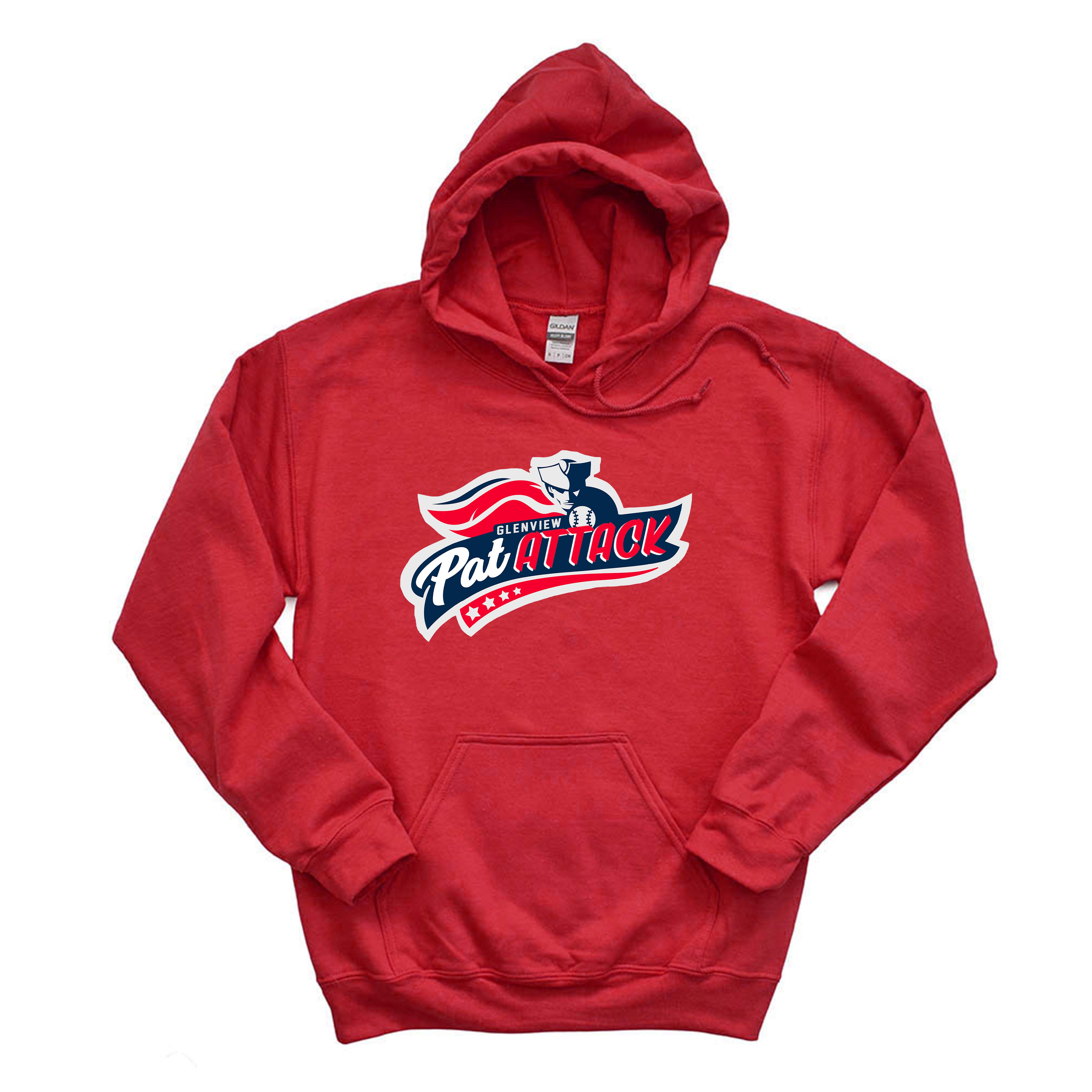 PAT ATTACK HOODIE ~ GLENVIEW PATRIOTS ~ youth & adult ~ classic fit