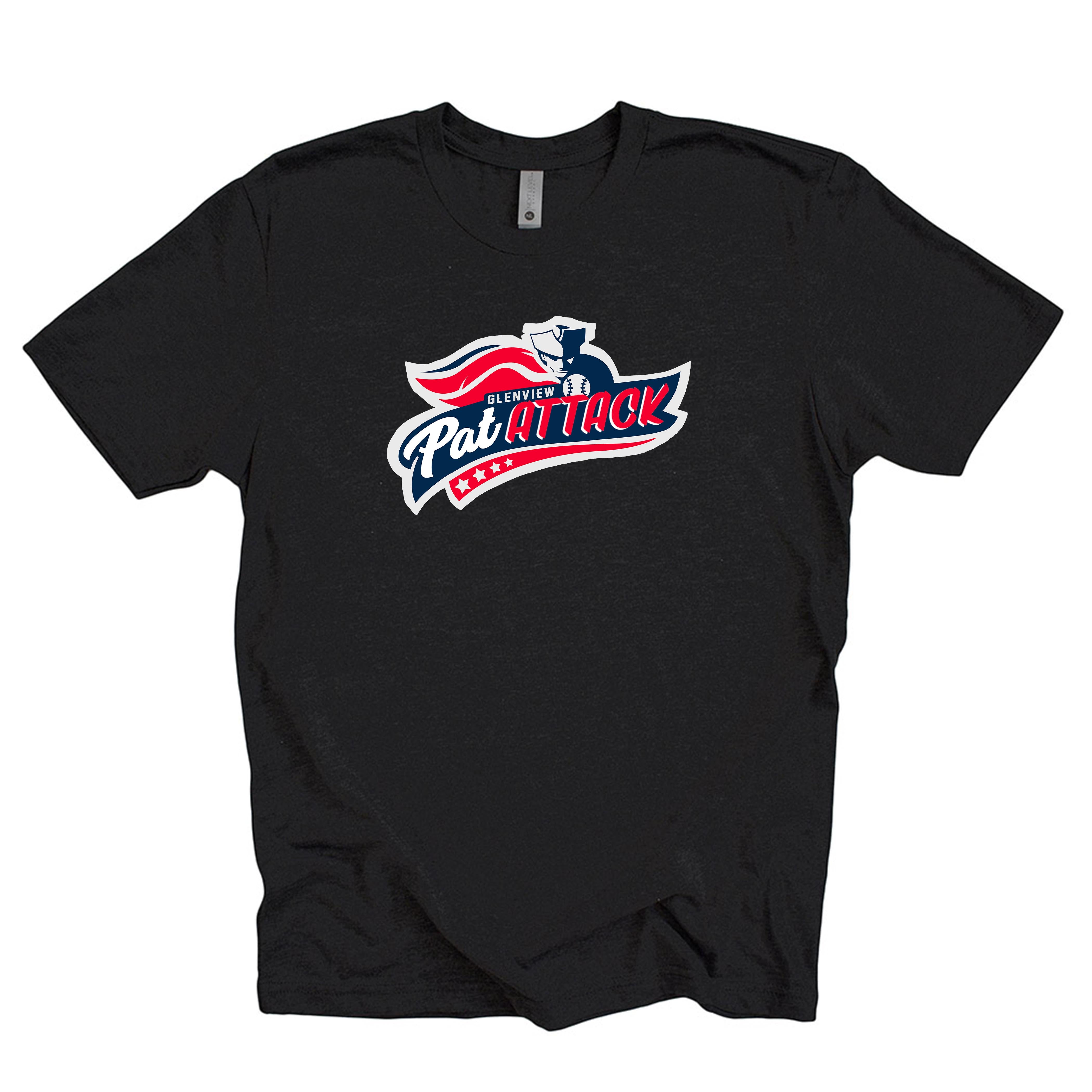 PAT ATTACK TRIBLEND TEE ~ GLENVIEW PATRIOTS ~ youth, unisex and women's