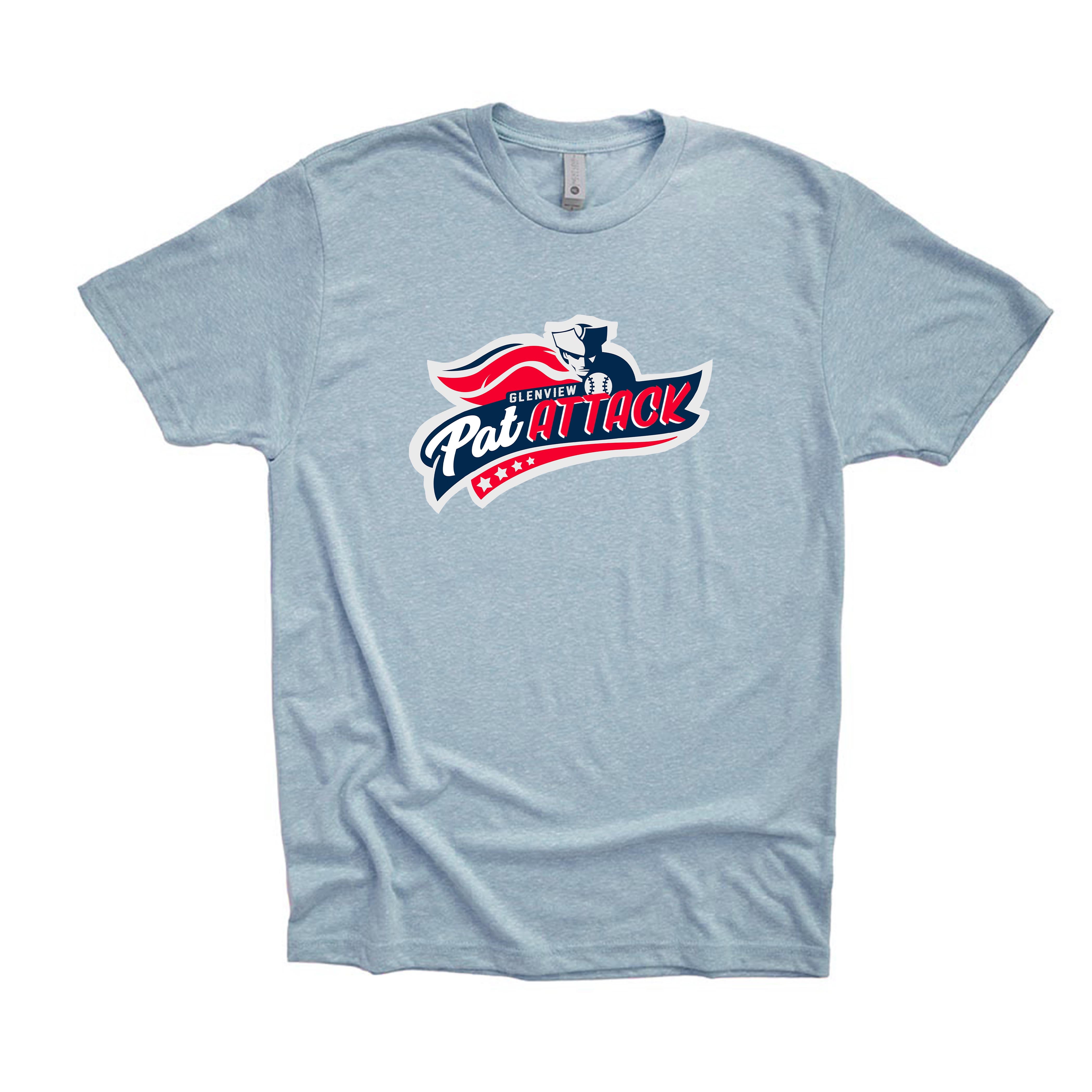 PAT ATTACK TRIBLEND TEE ~ GLENVIEW PATRIOTS ~ youth, unisex and women's