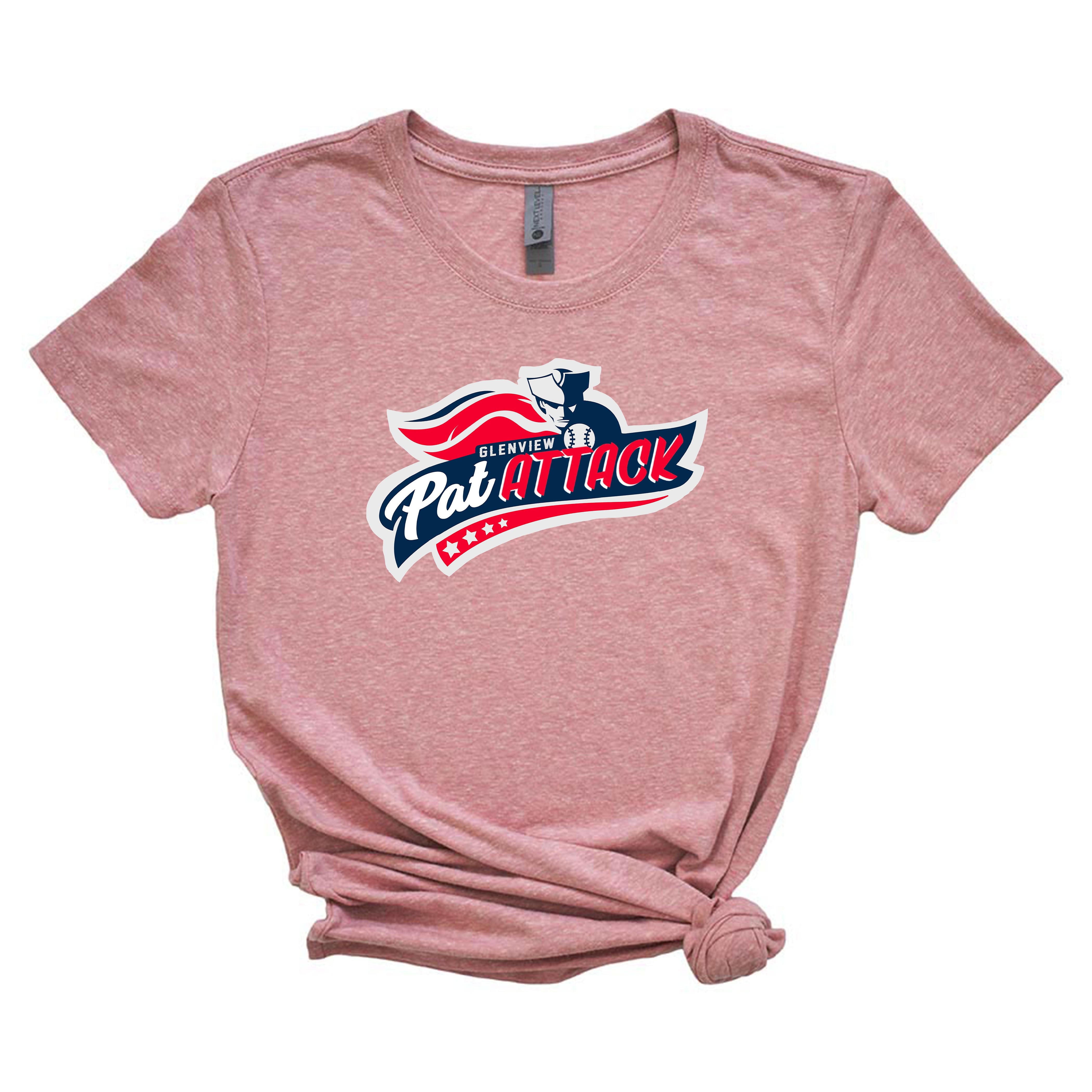 PAT ATTACK TRIBLEND TEE ~ GLENVIEW PATRIOTS ~ youth, unisex and women's