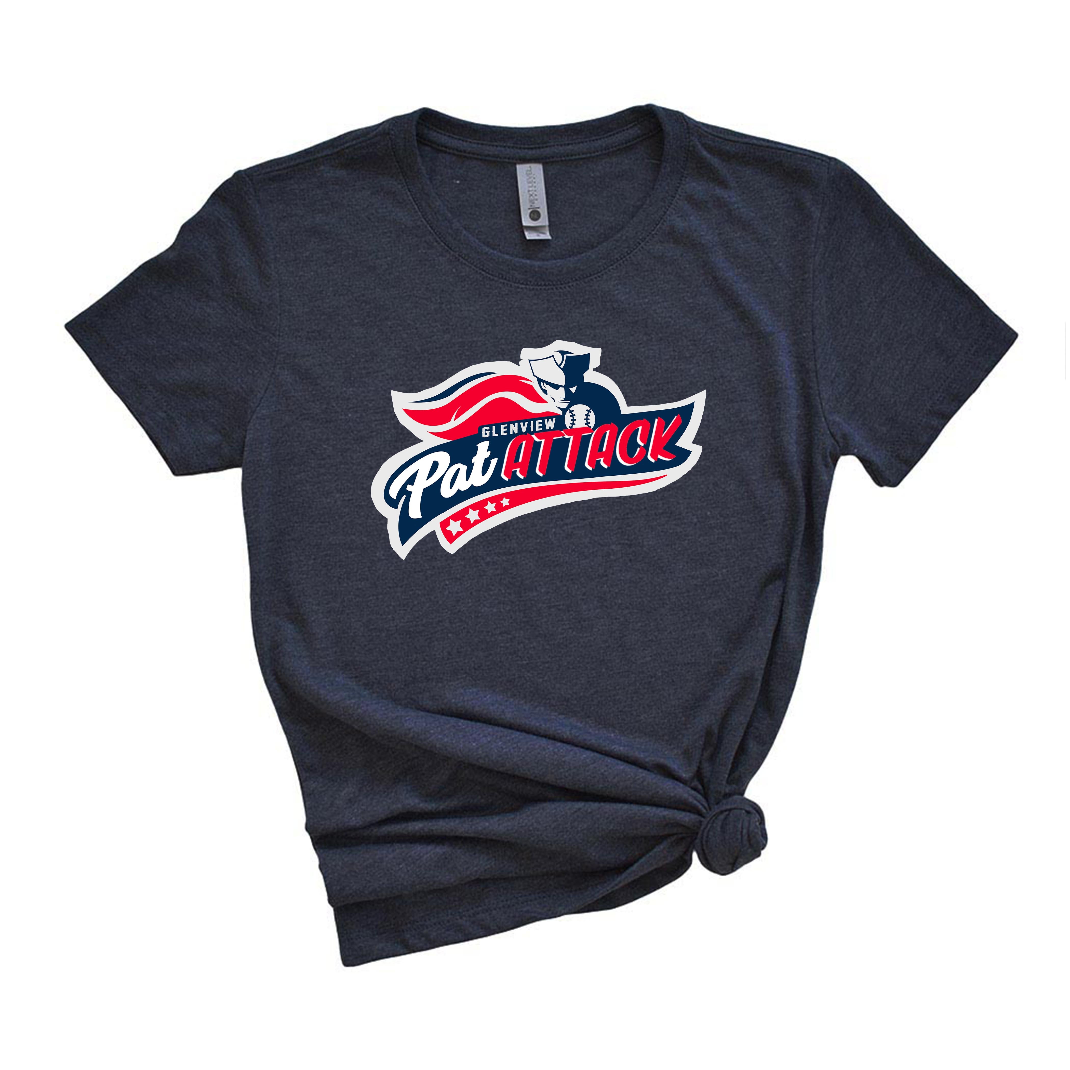 PAT ATTACK TRIBLEND TEE ~ GLENVIEW PATRIOTS ~ youth, unisex and women's