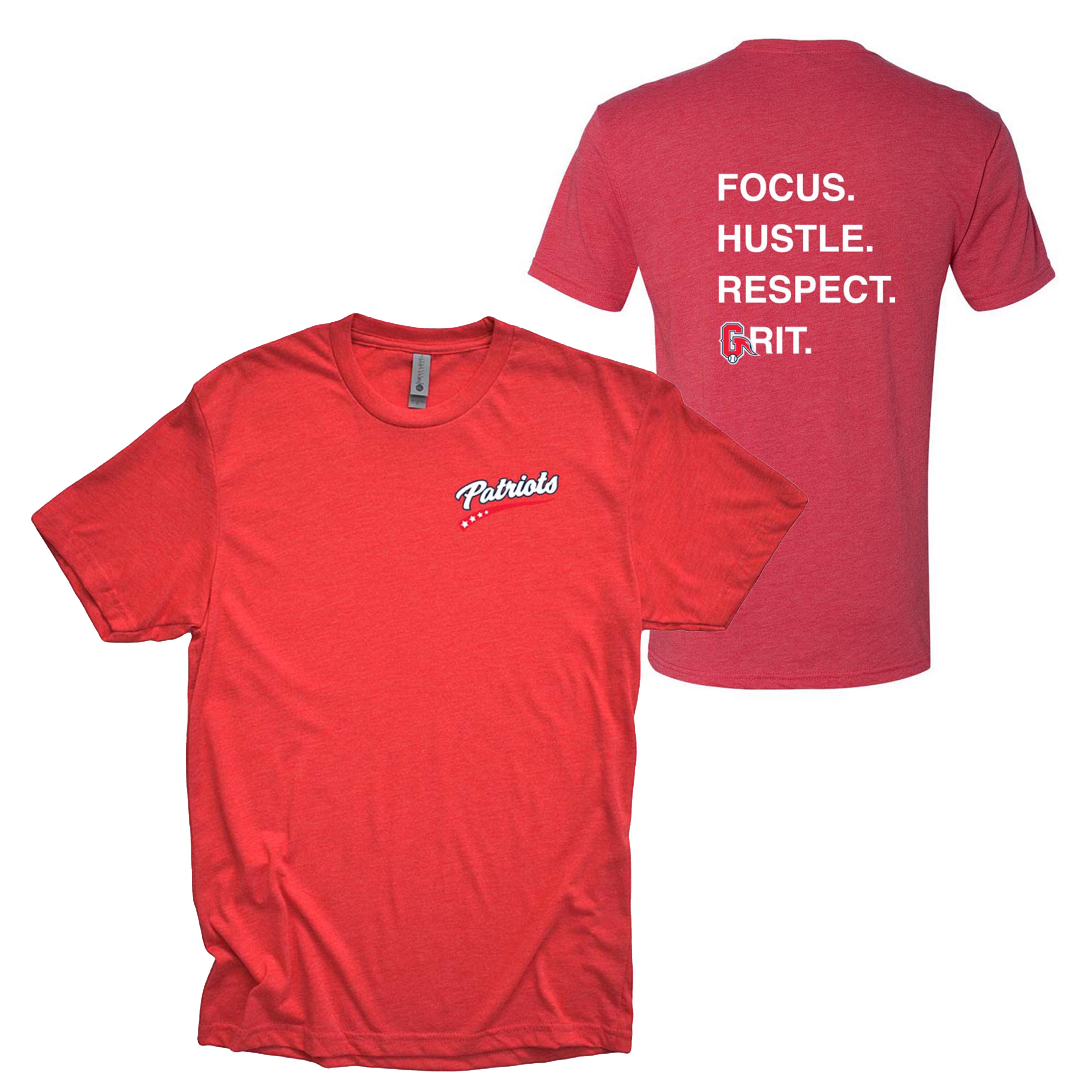 PATRIOTS GRIT TRIBLEND TEE ~ GLENVIEW PATRIOTS ~ youth, unisex and women's