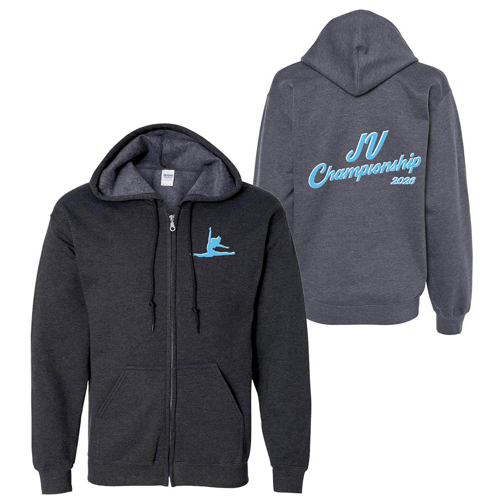 Glow ~ Zip Hoodie ~ JV Championship 2026-dark heather