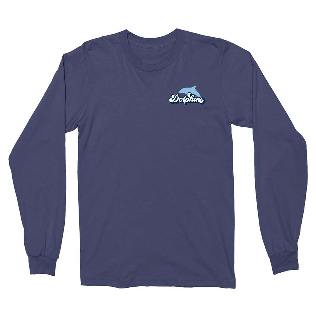 Groovy Dolphins ~ Long Sleeve T-Shirt ~ Harper Elementary School