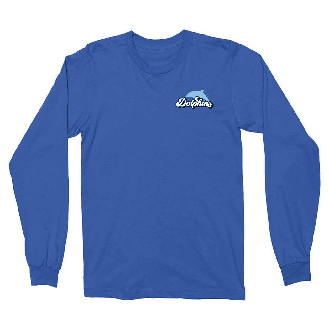 Groovy Dolphins ~ Long Sleeve T-Shirt ~ Harper Elementary School