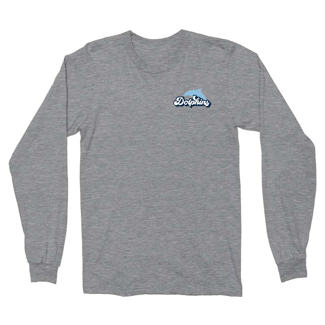 Groovy Dolphins ~ Long Sleeve T-Shirt ~ Harper Elementary School