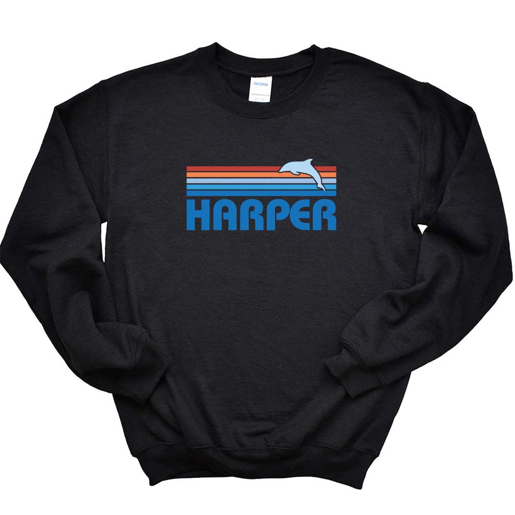 Sunset Stripes ~ Crewneck Sweatshirt ~ Harper Elementary School