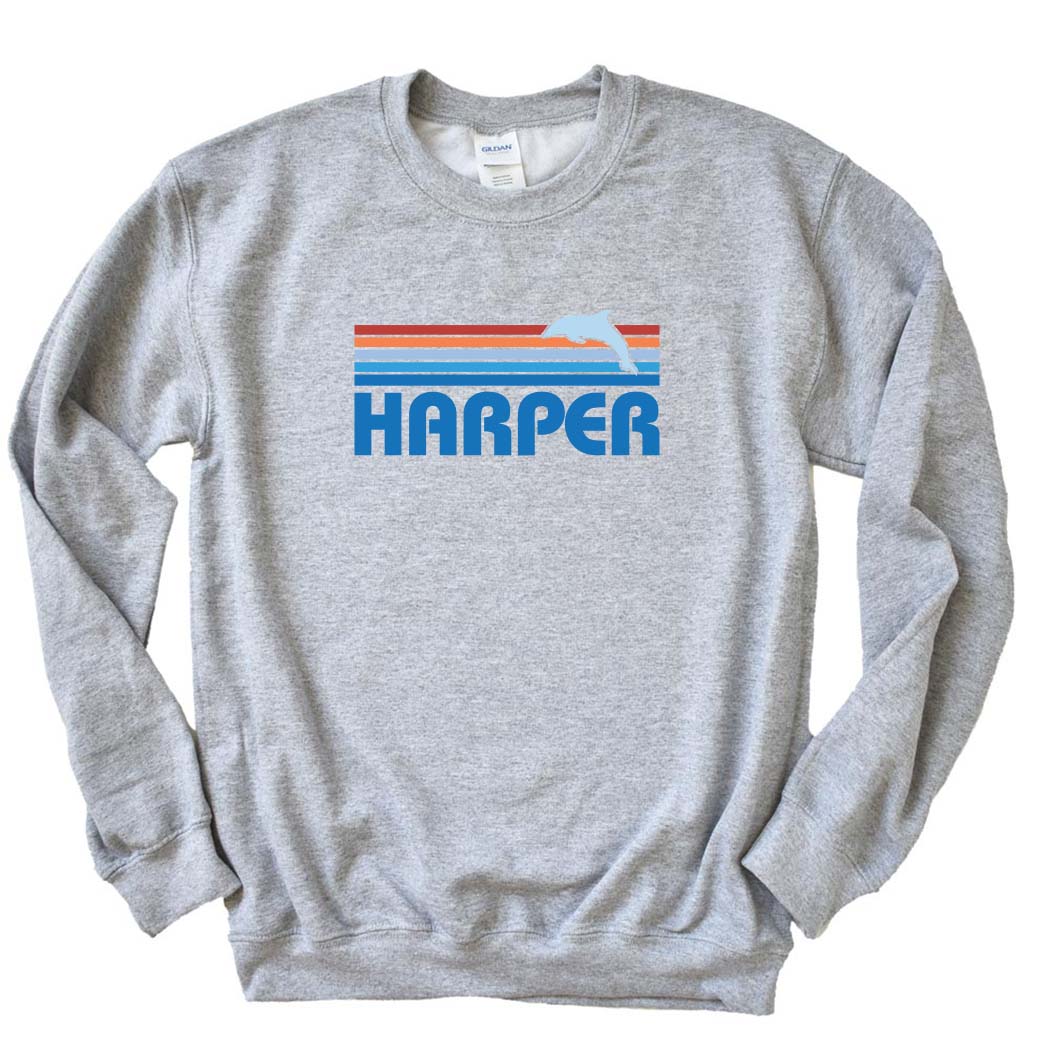 Sunset Stripes ~ Crewneck Sweatshirt ~ Harper Elementary School