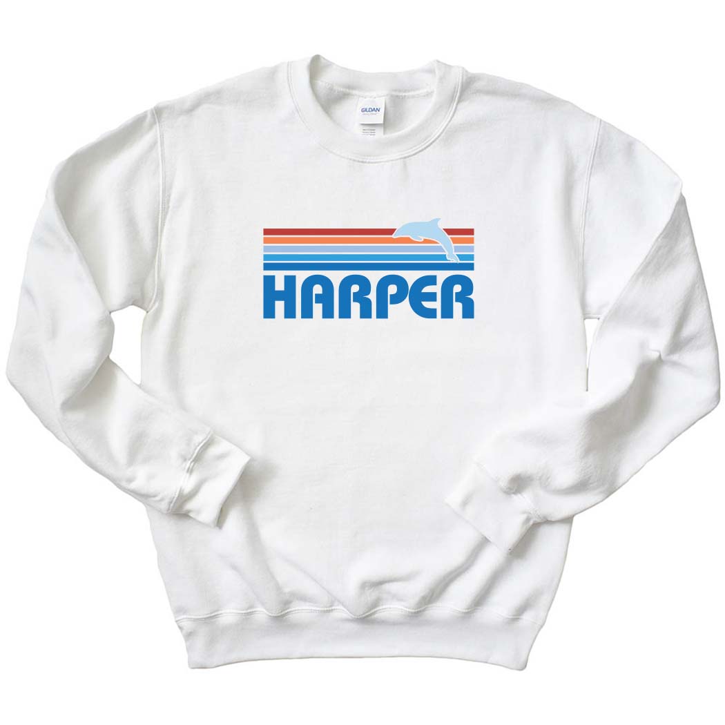 Sunset Stripes ~ Crewneck Sweatshirt ~ Harper Elementary School