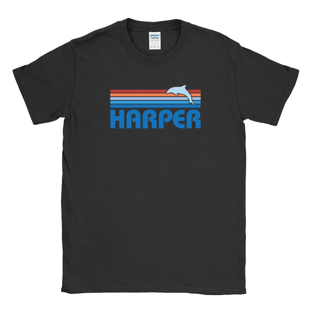 Sunset Stripes ~ Cotton T-Shirt ~ Harper Elementary School