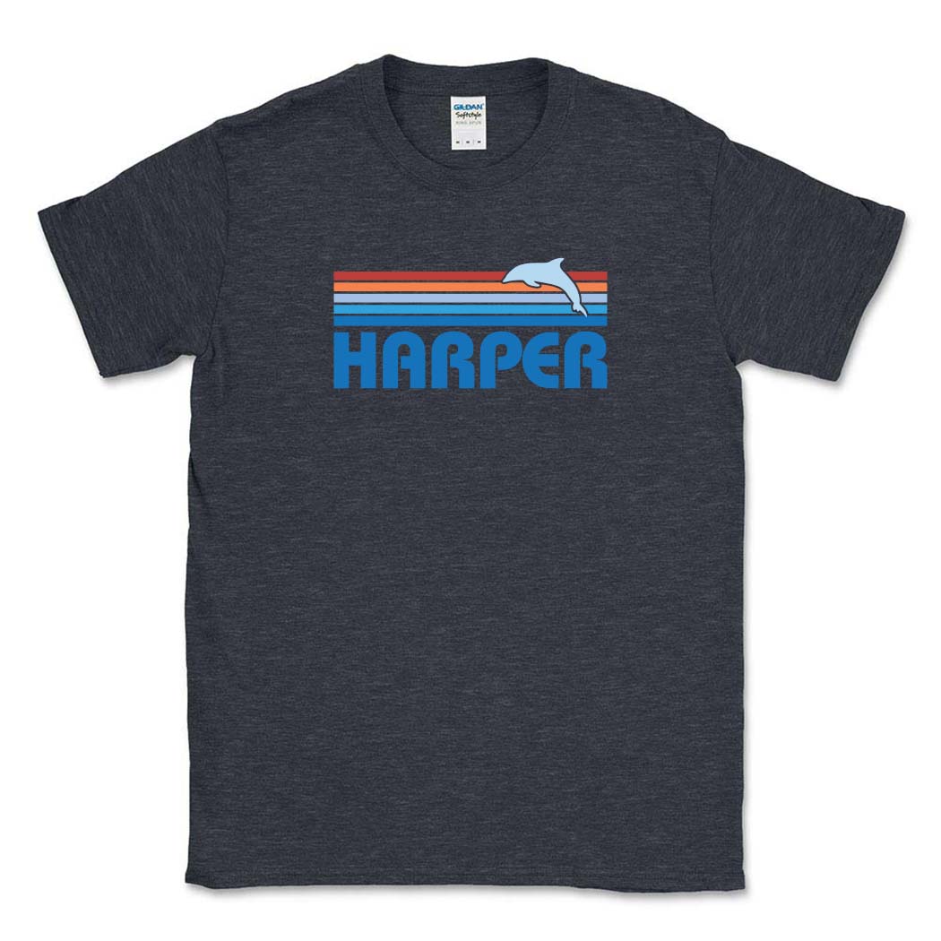 Sunset Stripes ~ Cotton T-Shirt ~ Harper Elementary School