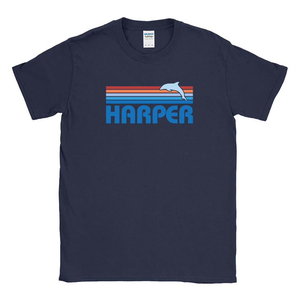 Sunset Stripes ~ Cotton T-Shirt ~ Harper Elementary School