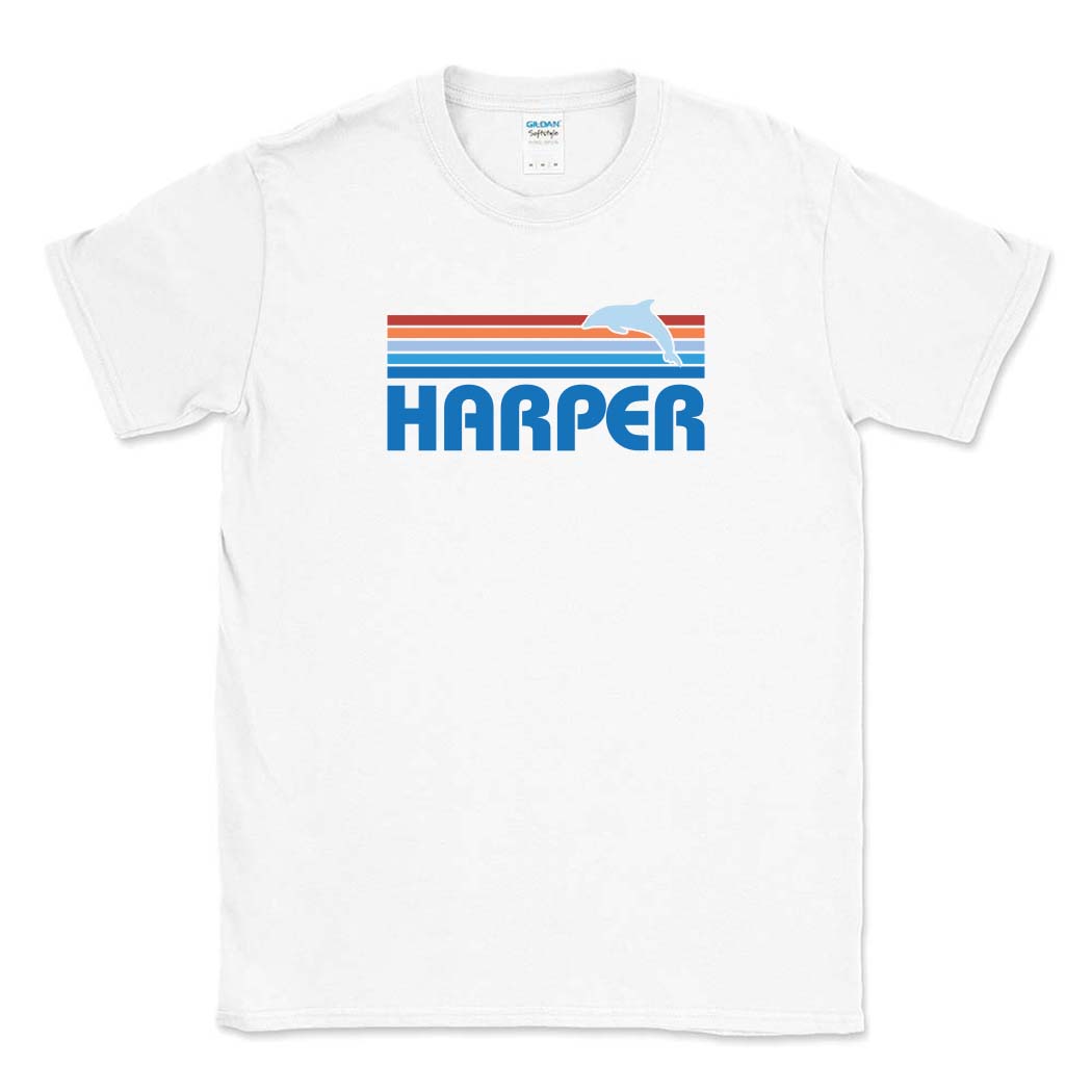 Sunset Stripes ~ Cotton T-Shirt ~ Harper Elementary School