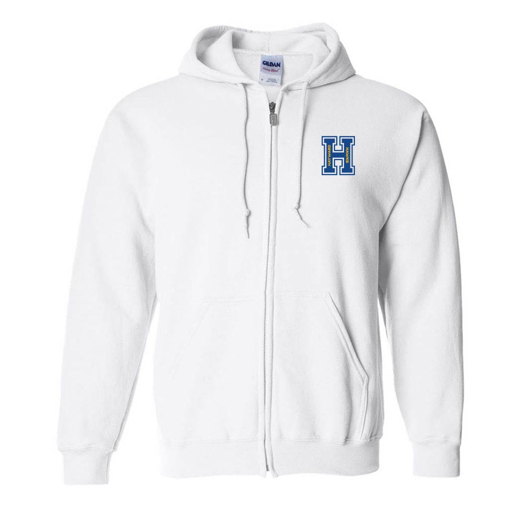 H HAYWARD ZIP HOODIE ~ HAYWARD ELEMENTARY ~ youth & adult ~ classic unisex fit