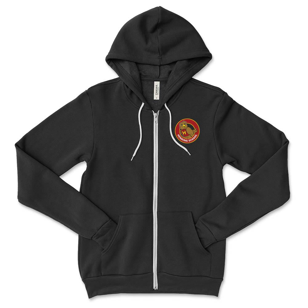 HENKING LOGO ZIP HOODIE ~ HENKING ELEMENTARY SCHOOL ~ youth & adult ~ classic fit