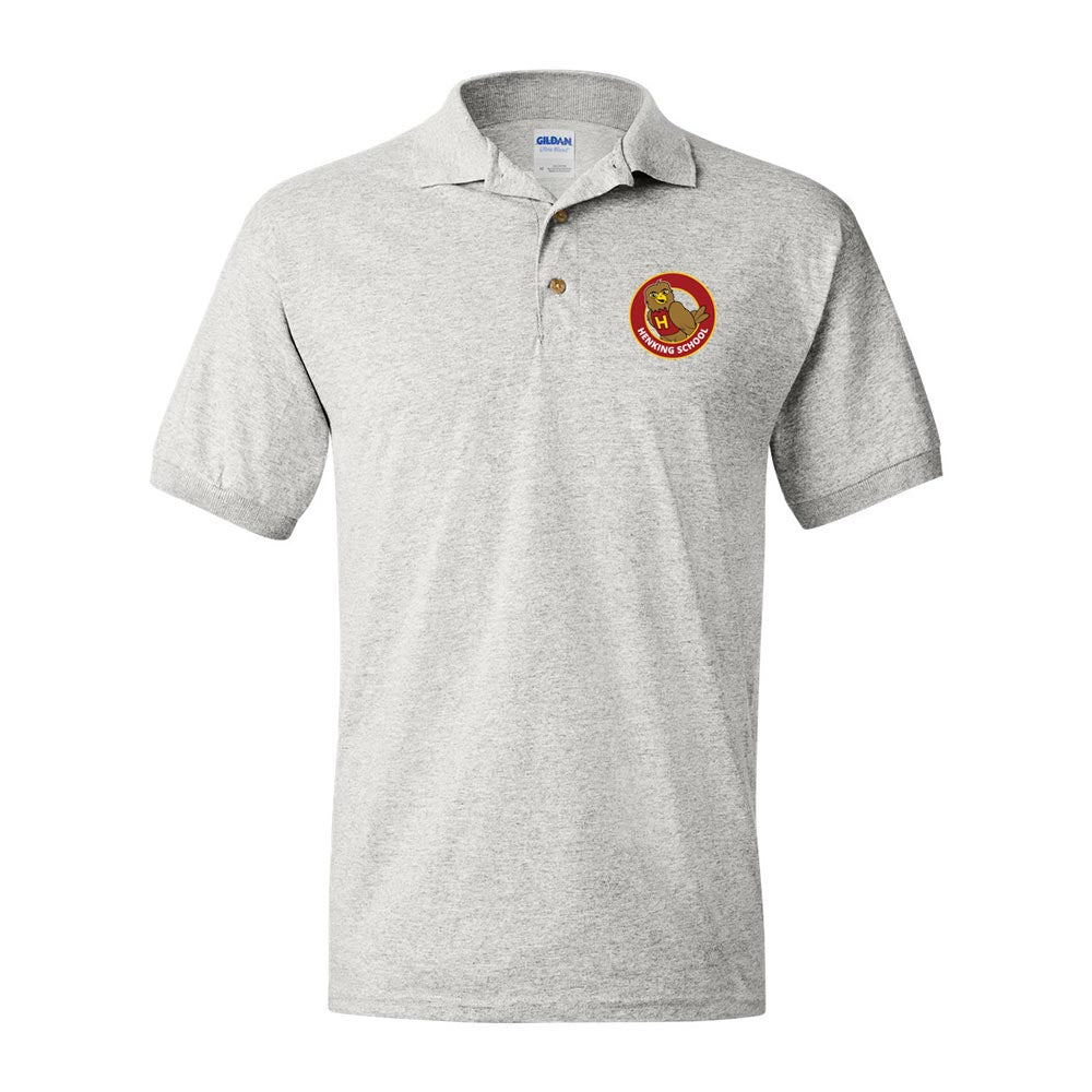 School Logo ~ 50/50 Polo ~ Henking Elementary School