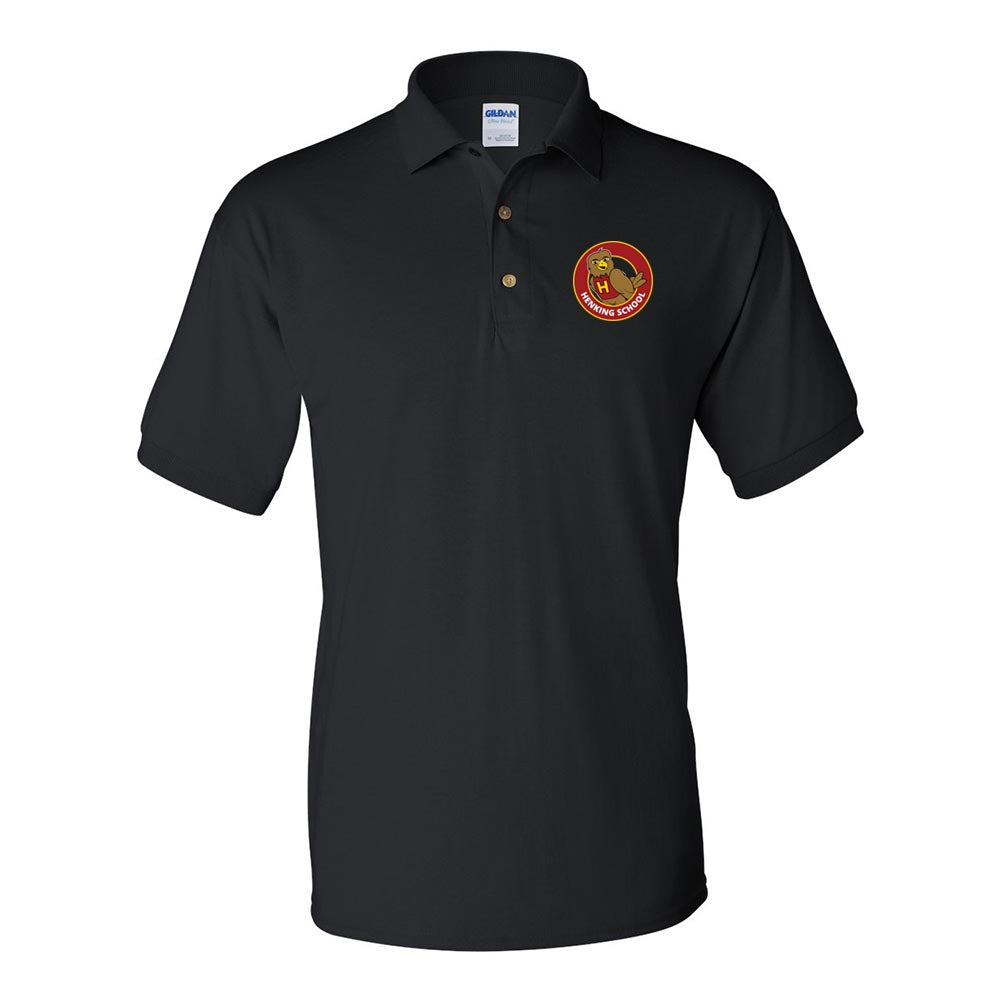 School Logo ~ 50/50 Polo ~ Henking Elementary School