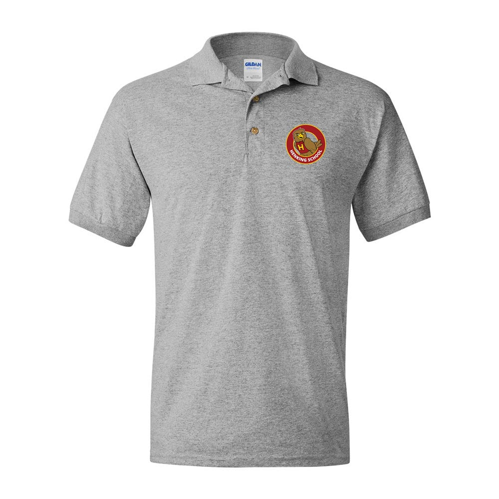 School Logo ~ 50/50 Polo ~ Henking Elementary School