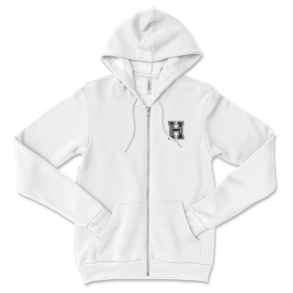 Collegiate H Highcrest Hawks ~ Zip Hoodie ~ Highcrest Middle School