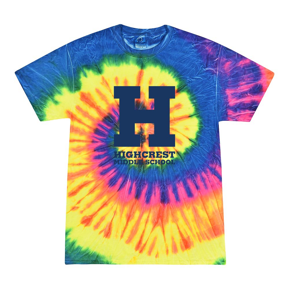 H Highcrest Middle ~ Tie-Dye T-Shirt ~ Highcrest Middle School