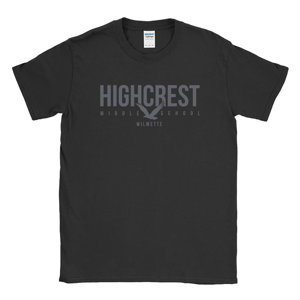 Modern Hawk ~ Cotton T-Shirt ~ Highcrest Middle School