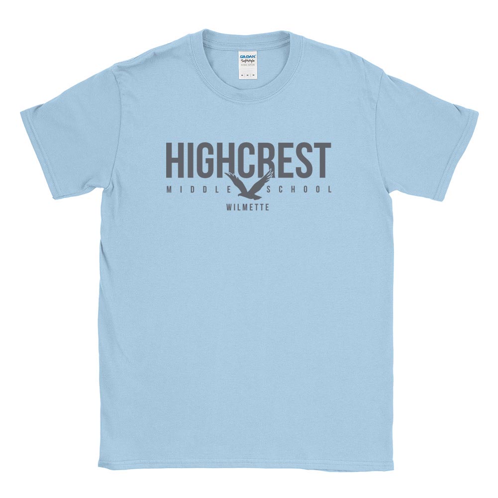 Modern Hawk ~ Cotton T-Shirt ~ Highcrest Middle School