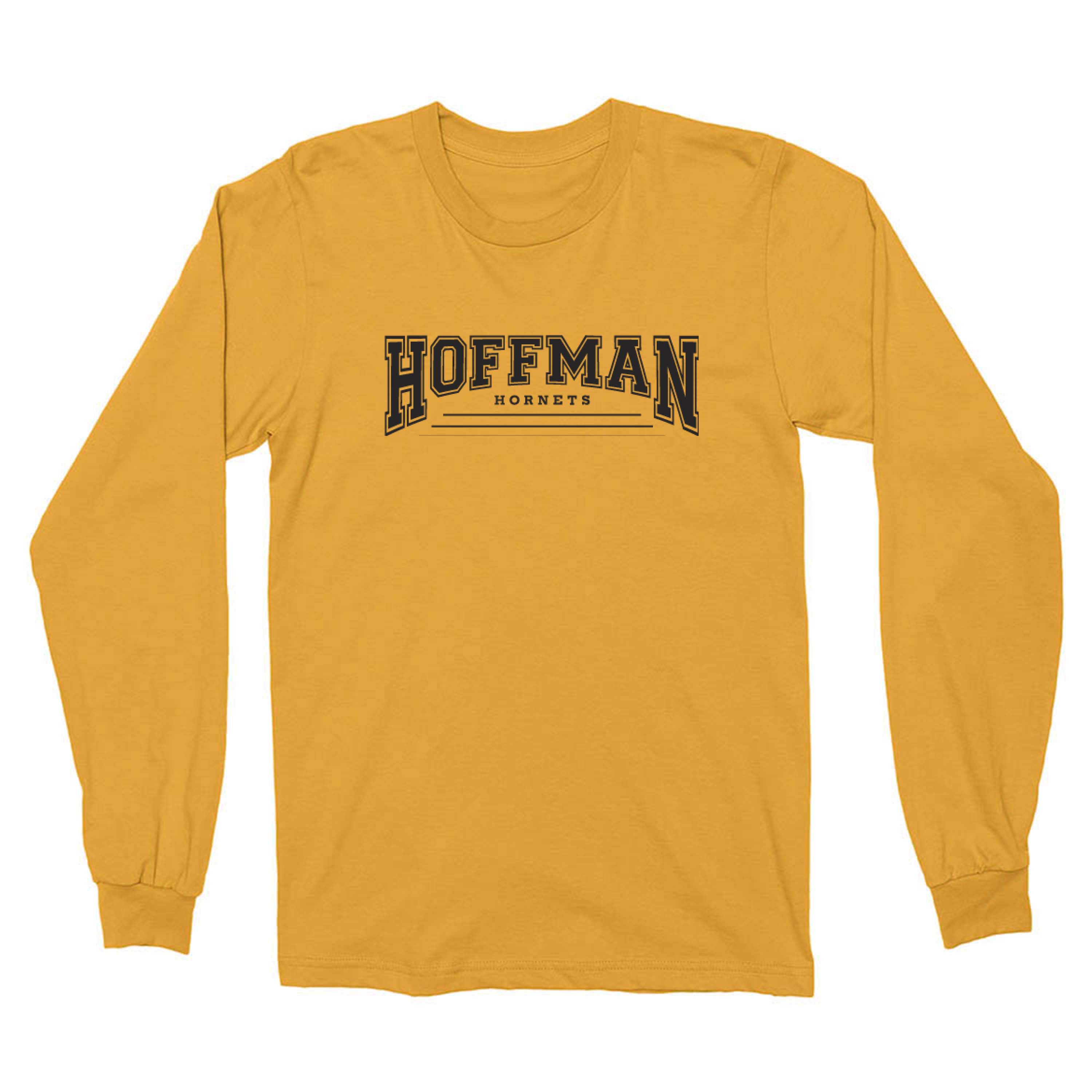 Collegiate ~ Cotton Long Sleeve T-Shirt ~ Hoffman Elementary School