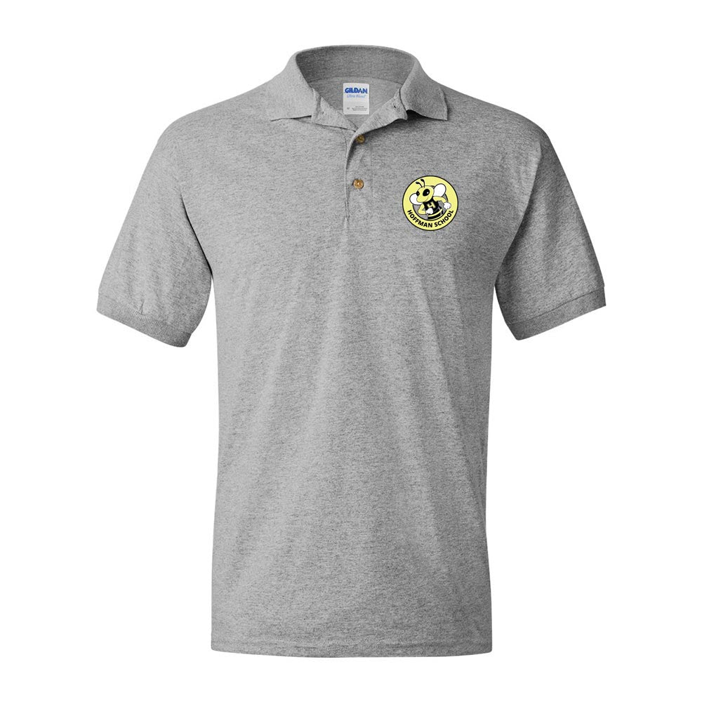 HOFFMAN LOGO DRYBLEND POLO ~ HOFFMAN ELEMENTARY SCHOOL ~ youth & adult ~ classic unisex fit
