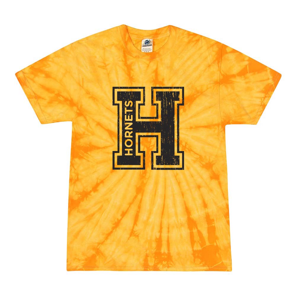 Collegiate H Hornets ~ Tie-Dye T-Shirt ~ Hoffman Elementary School