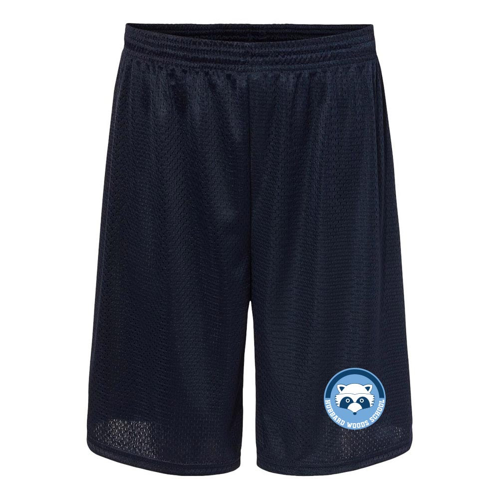 Raccoon Badge ~ Mesh Shorts ~ Hubbard Woods Elementary School