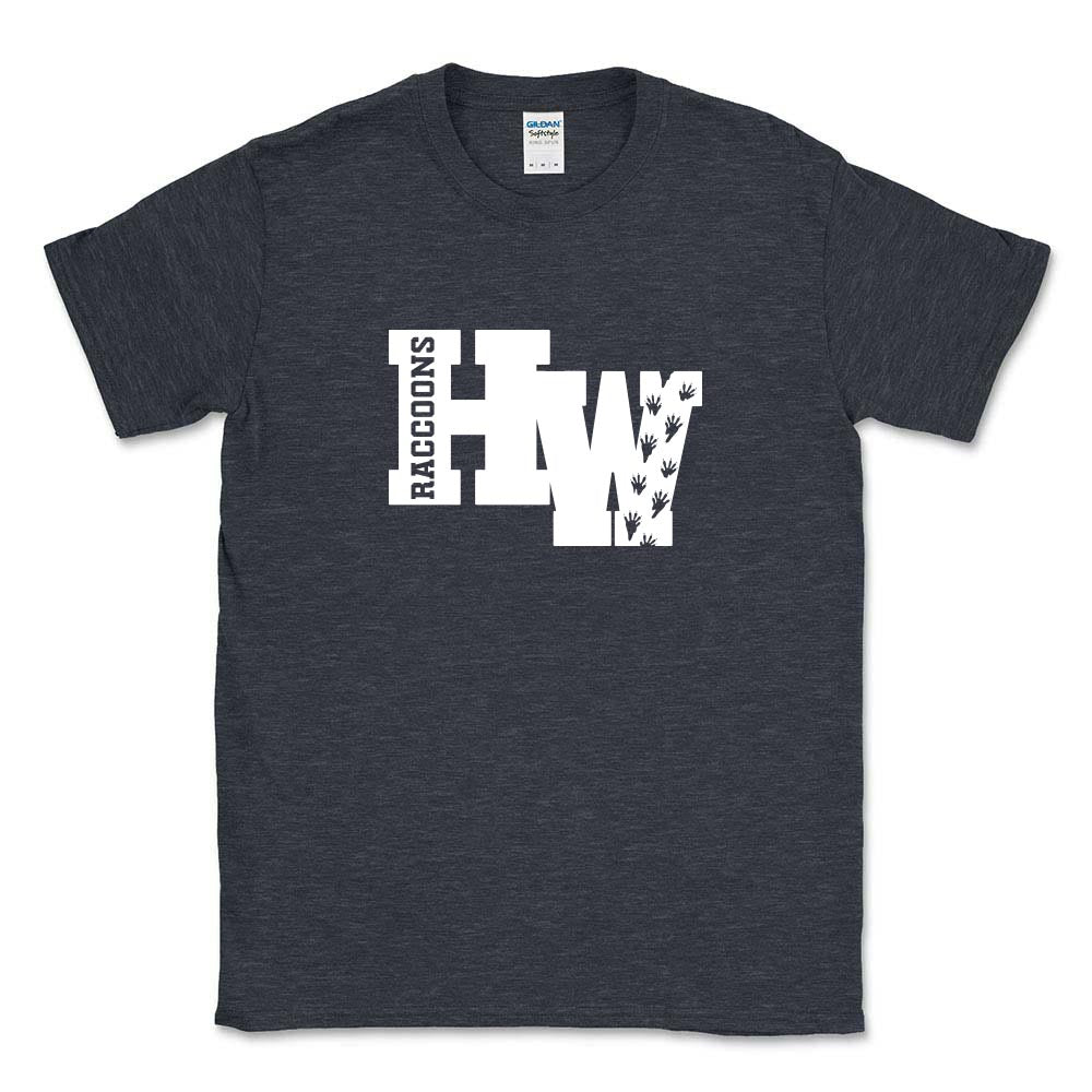 HW Raccoons ~ Cotton T-Shirt ~ Hubbard Woods Elementary School
