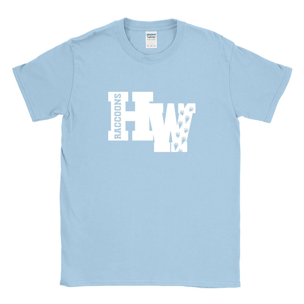 HW Raccoons ~ Cotton T-Shirt ~ Hubbard Woods Elementary School