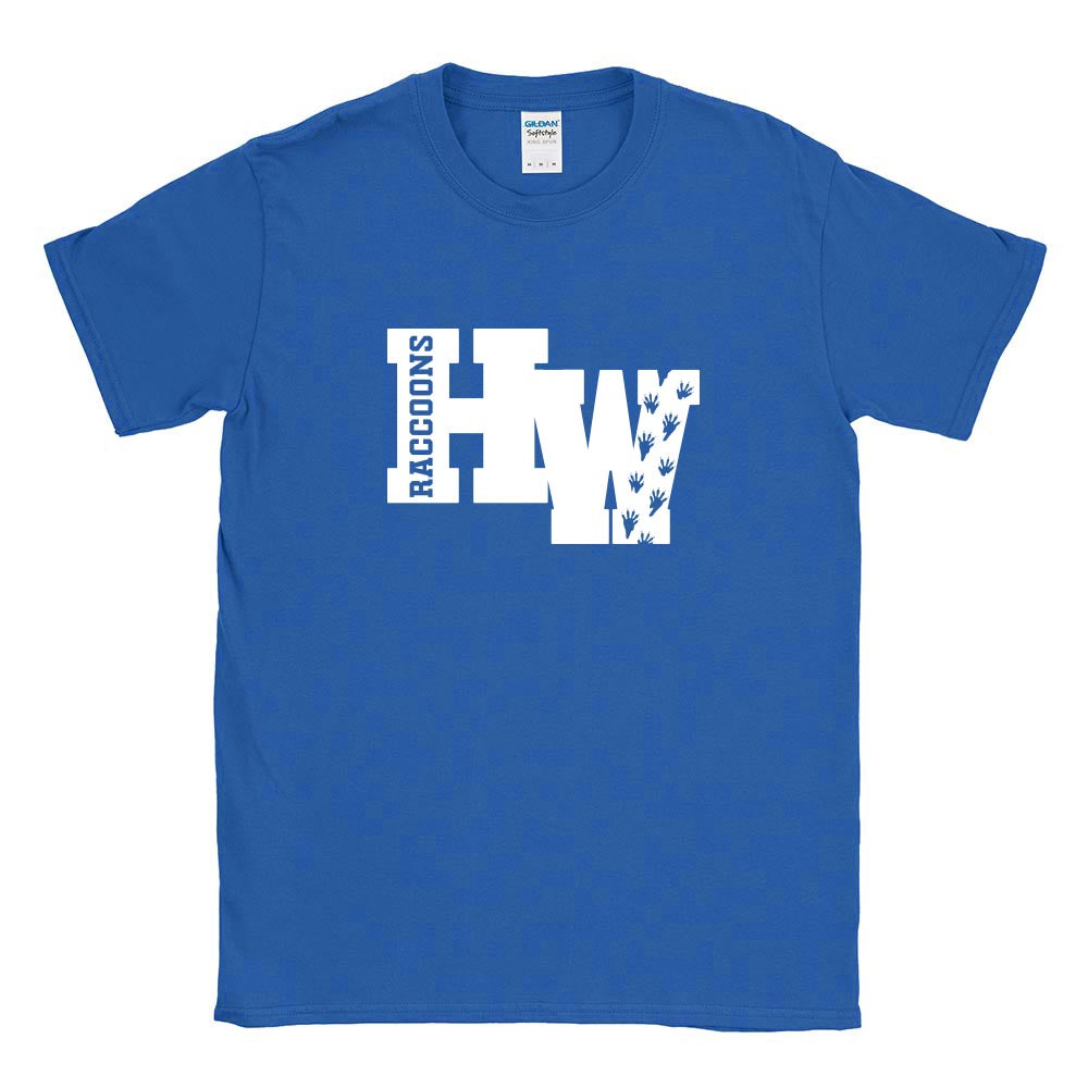 HW Raccoons ~ Cotton T-Shirt ~ Hubbard Woods Elementary School