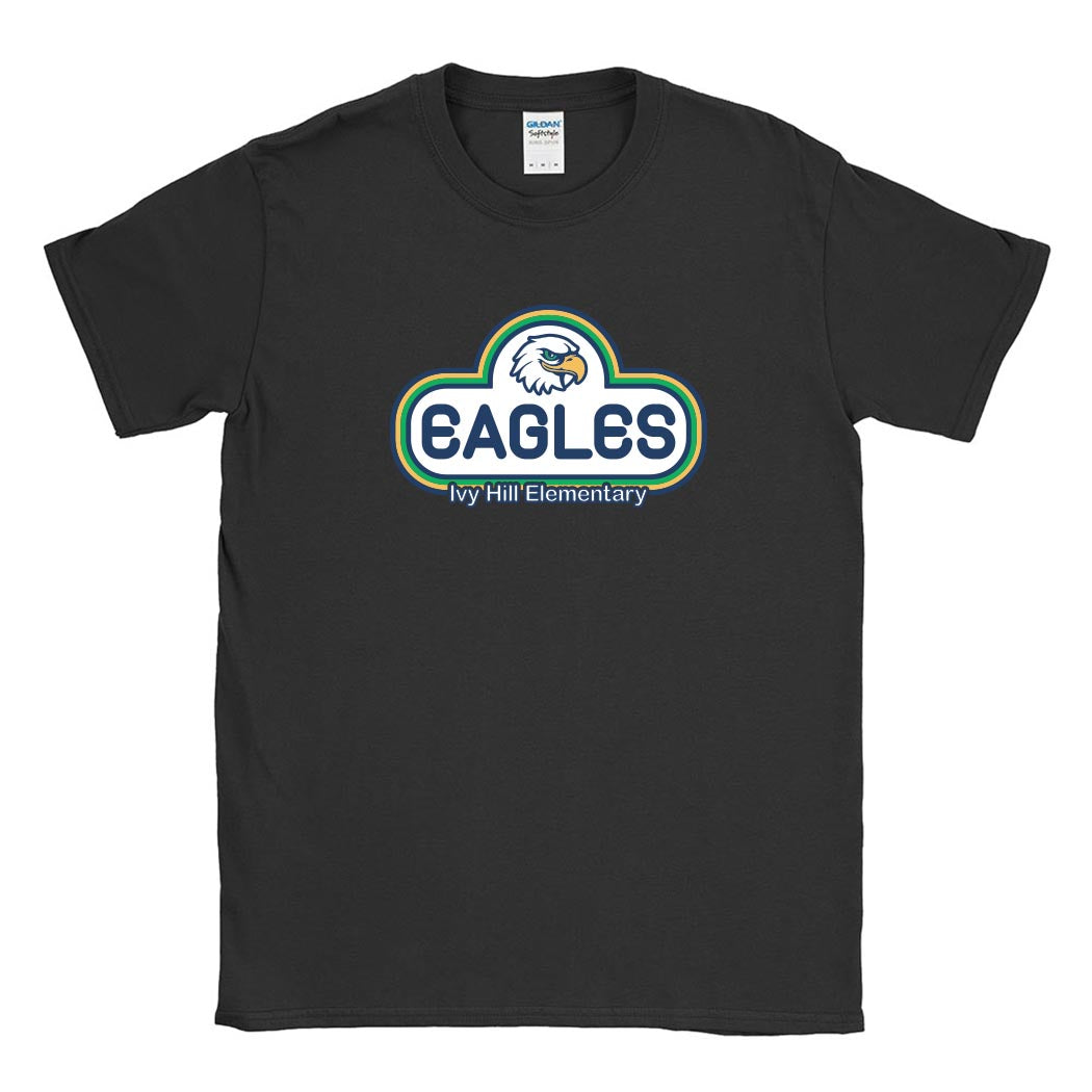 Eagles Stripes ~ Cotton T-Shirt ~ Ivy Hill Elementary